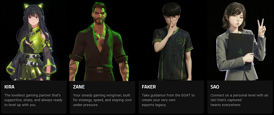 Project Ava의 확장된 AI 동반자 명단