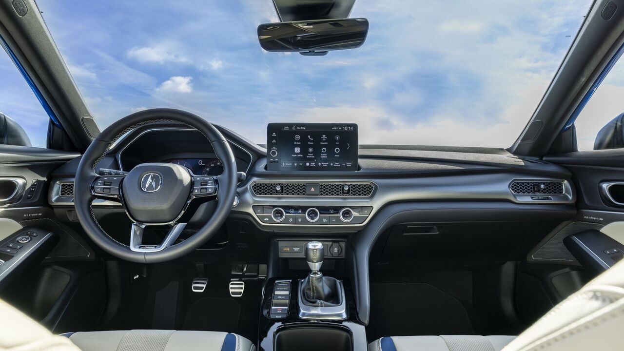 2026年型アキュラ・インテグラのダッシュボードの内部写真