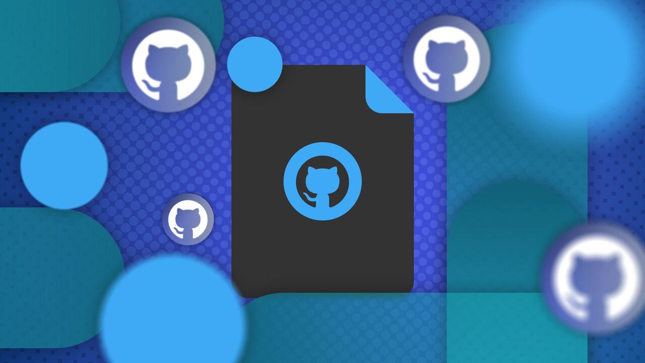 中央にGitHubのロゴが入ったドットファイル。