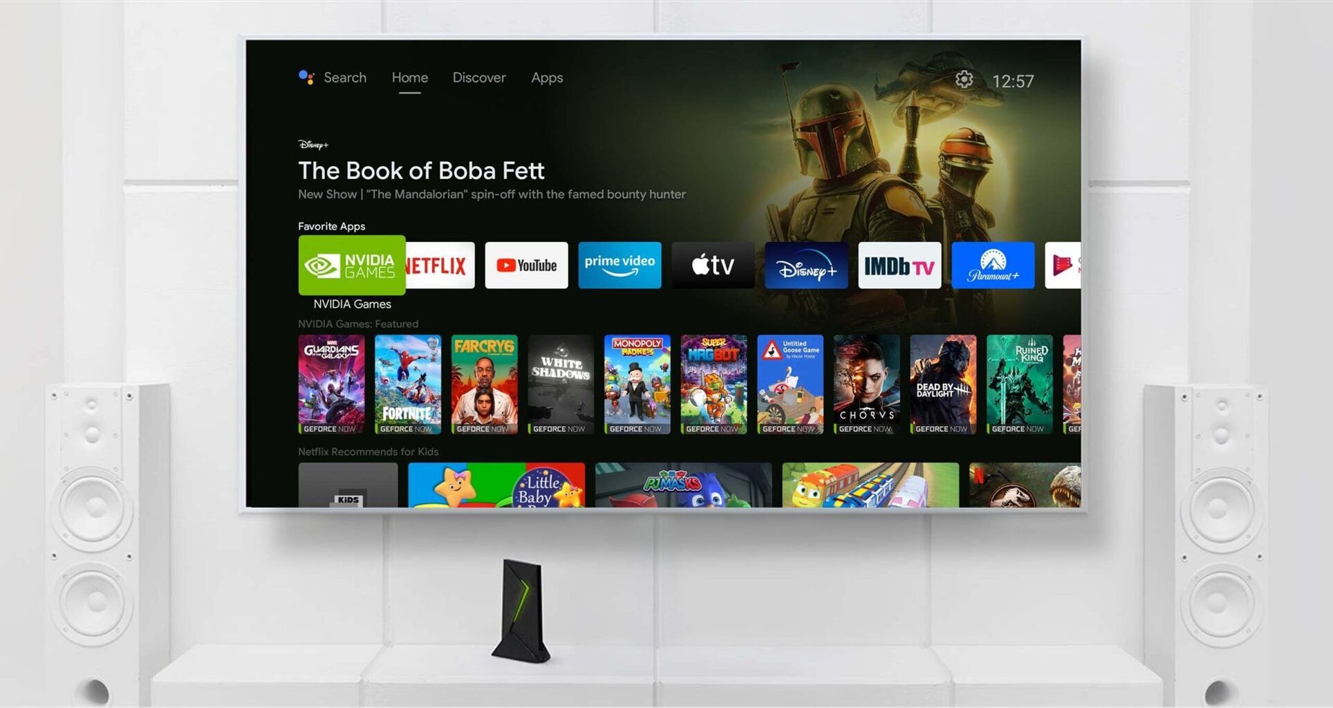 Shield TV エクスペリエンスとハードウェア イメージ