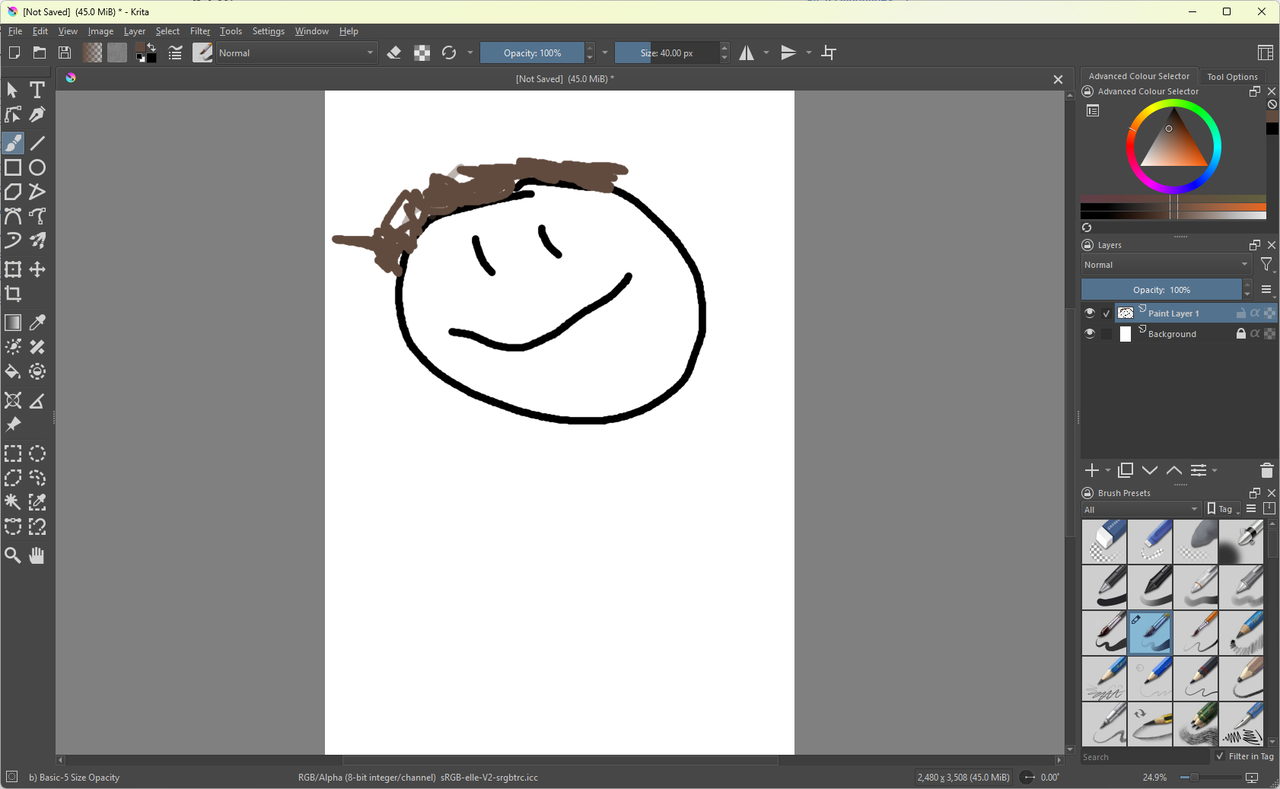 Kritaのユーザーインターフェース。