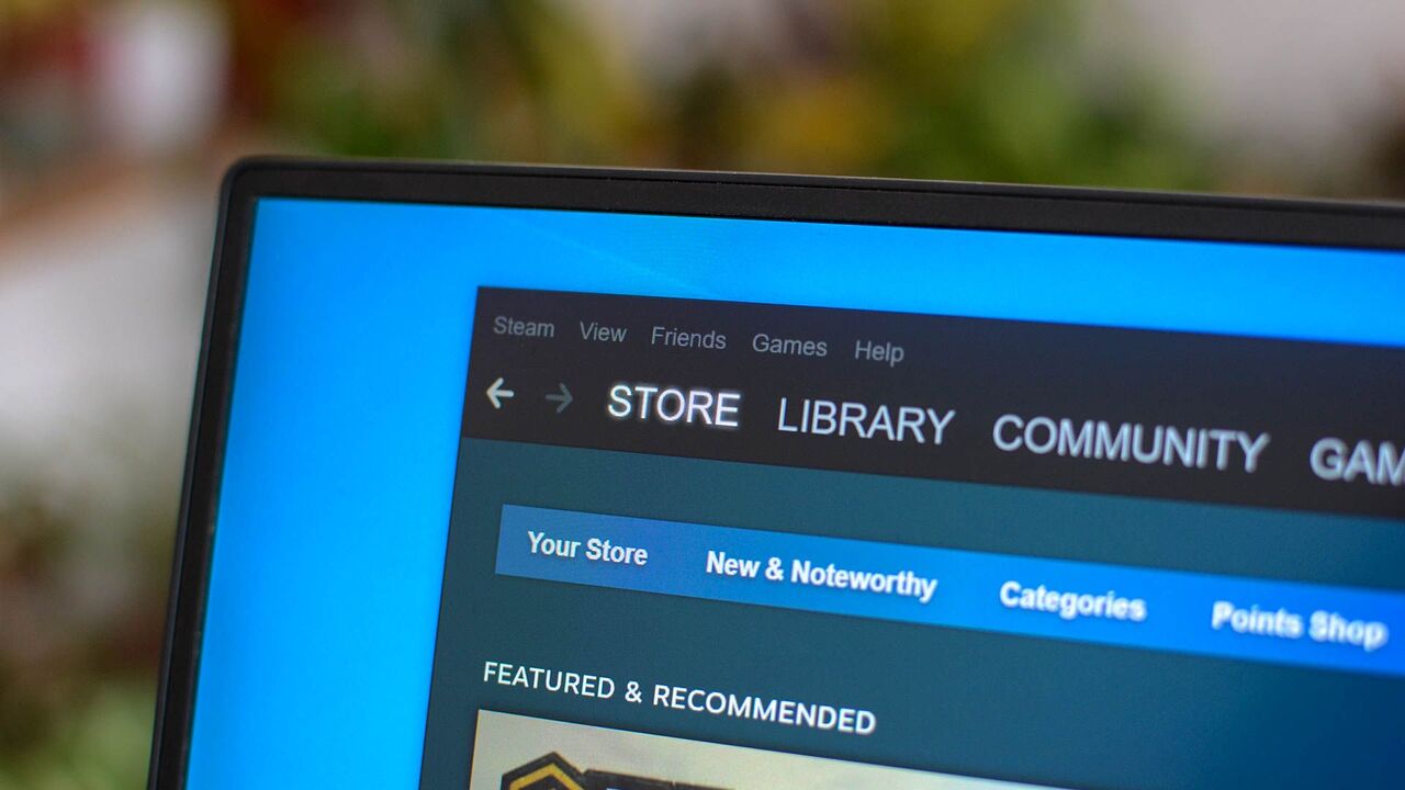 Steamでストアタブが開きます。