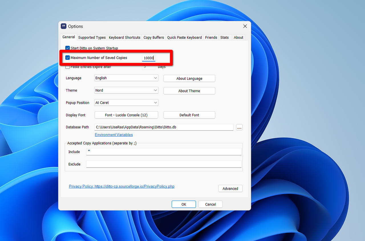 同様に、アイテムは無制限に保存できます。
