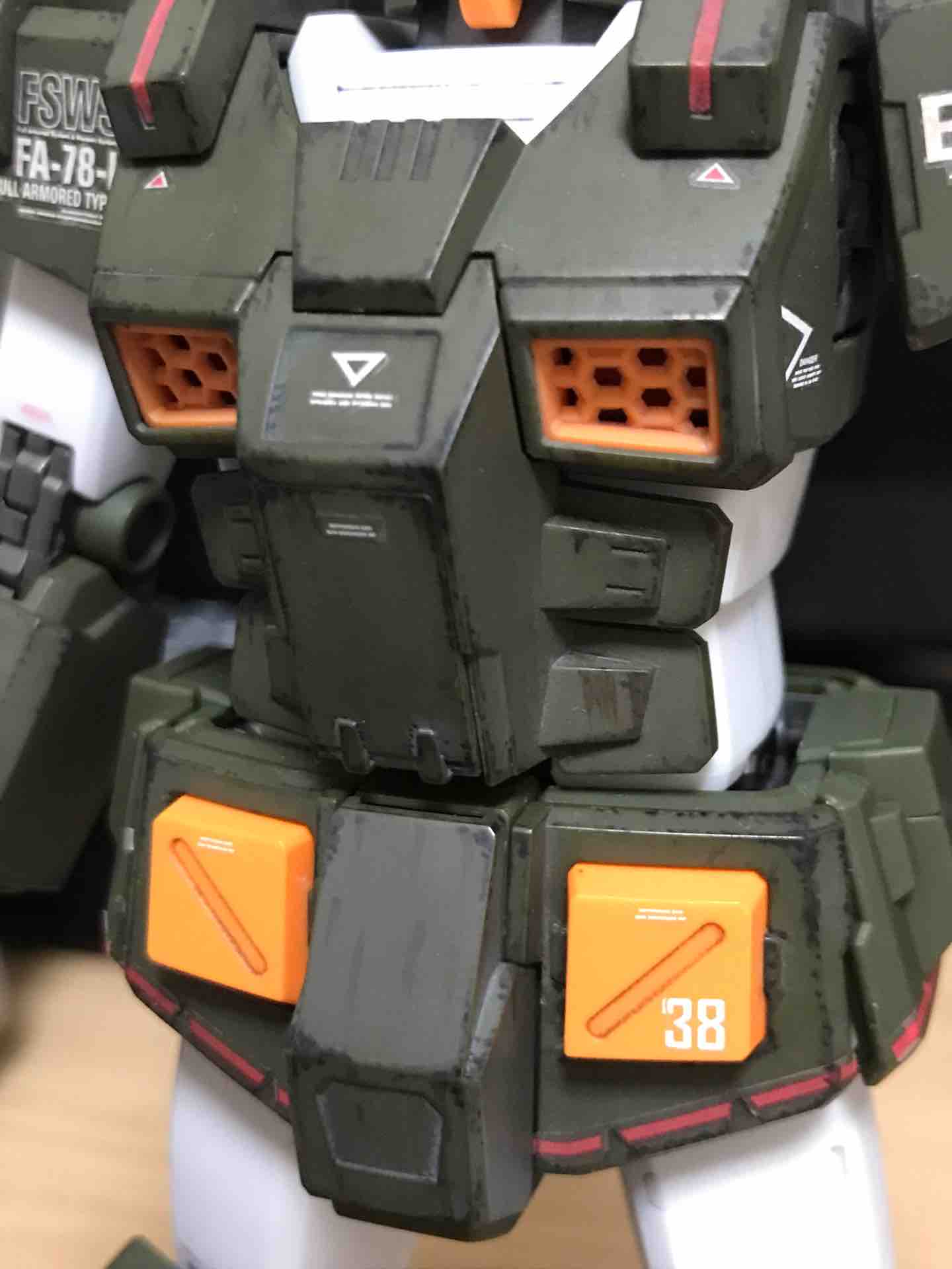 MG フルアーマーガンダム ⑮ウェザリングの続き : ryoshiお父さんの