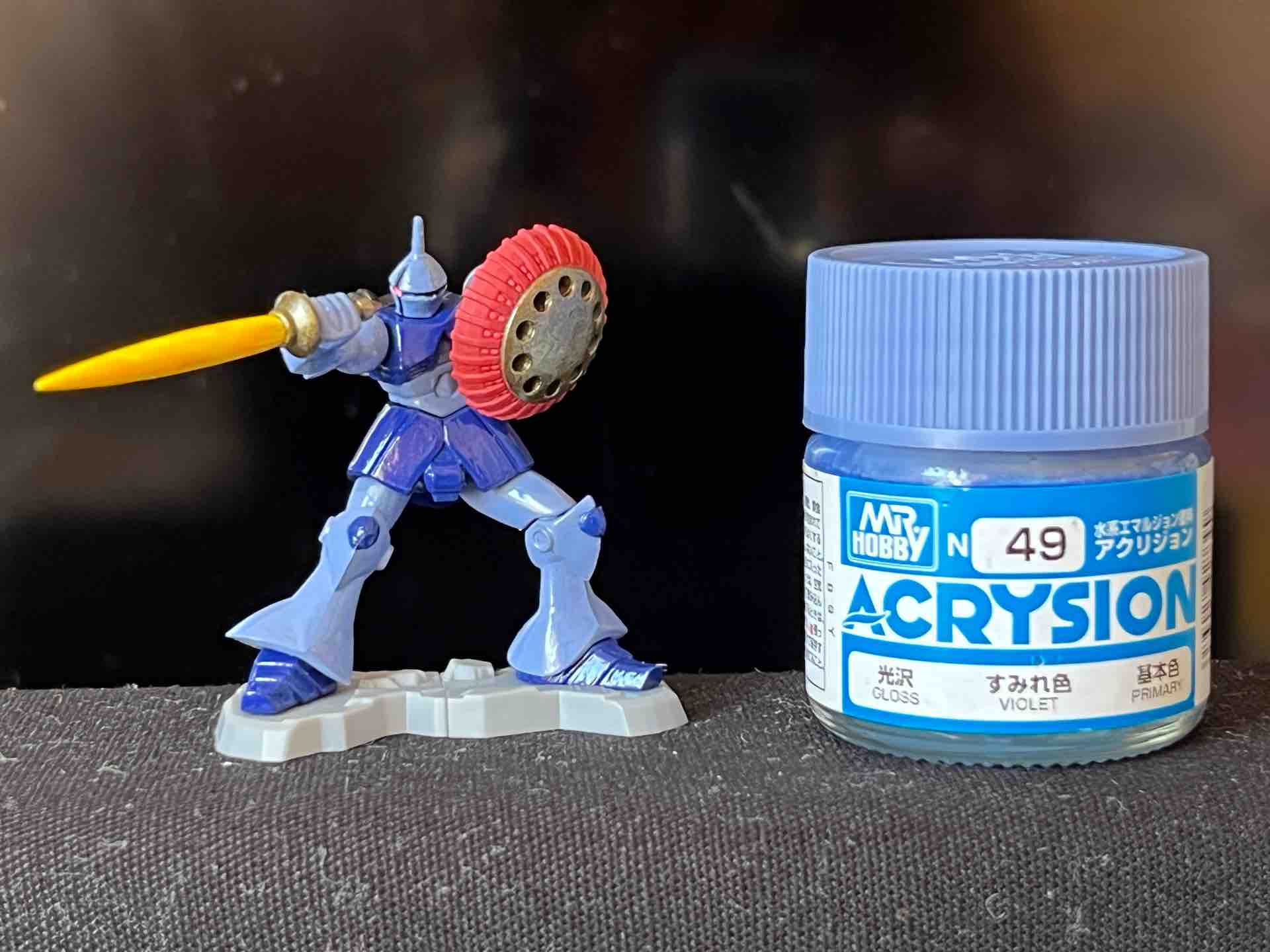 チョコサプ ギャンを作る① 塗装してみた！ : ryoshiお父さんの