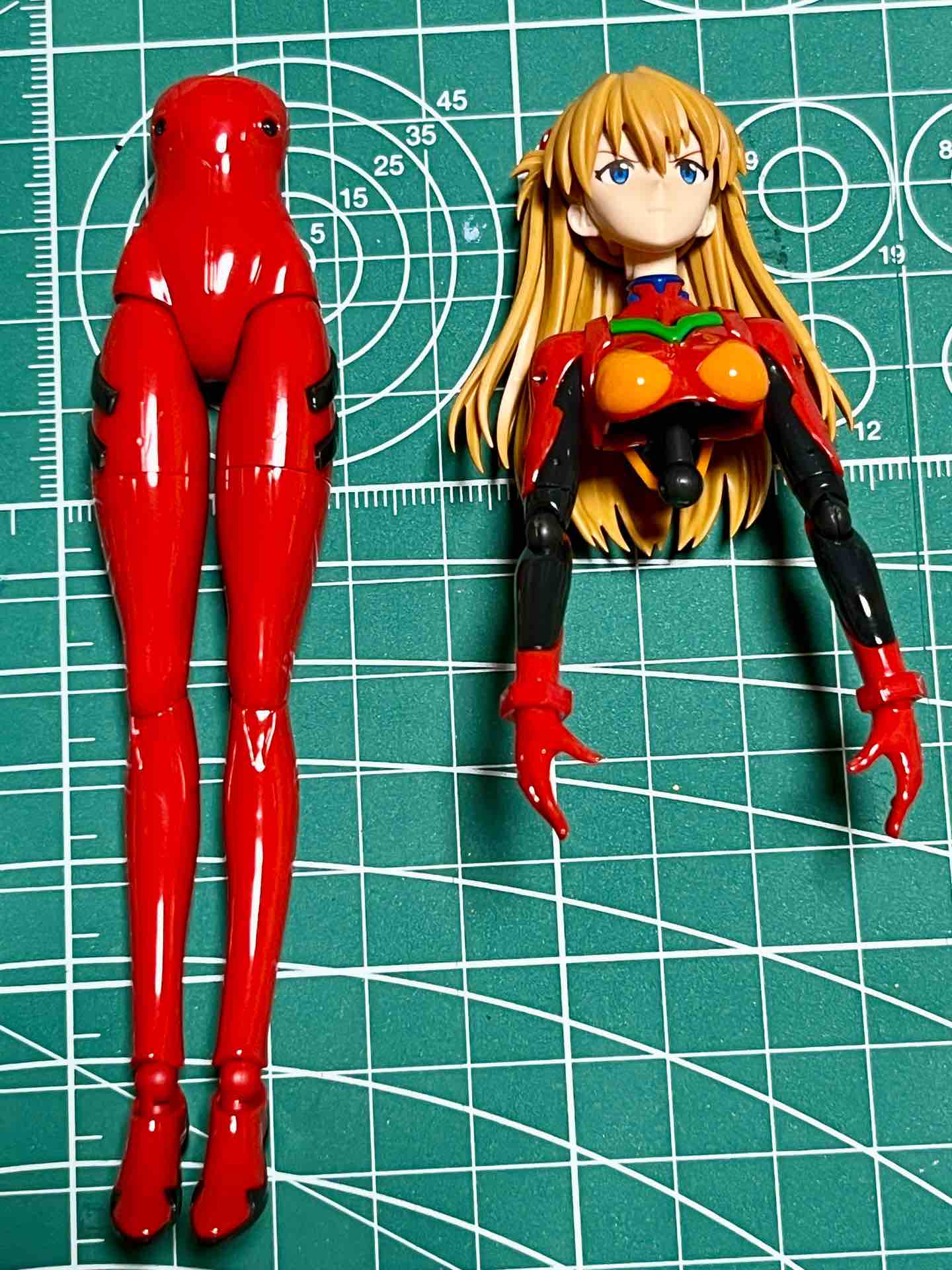30MP 式波・アスカ・ラングレー（プラグスーツVer.）④ スミ入れなど