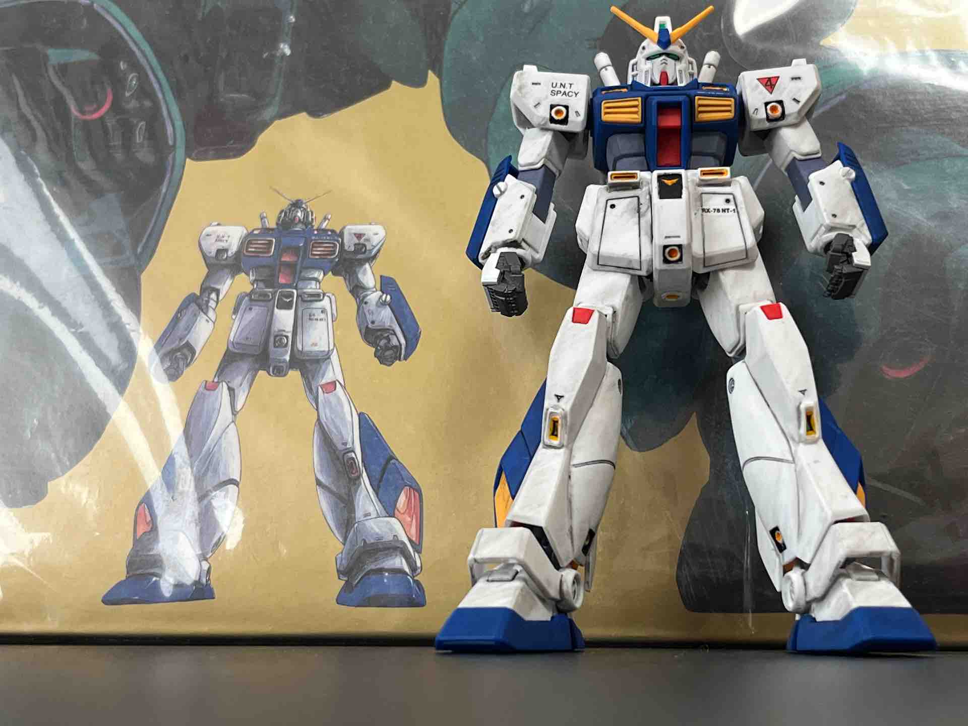 HG ガンダムNT-1（アレックス）⑧おやすみアル : ryoshiお父さんの