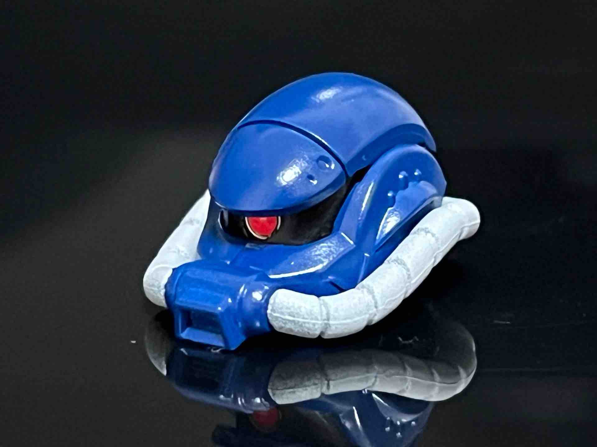 HG軍警ザク⑩ 更に重ね塗り（通算3回目(；ω；)）あとモノアイとか