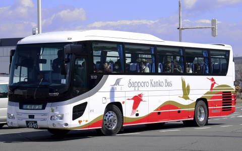 札幌観光バス 14年度導入車 今日もどこかへ行こう