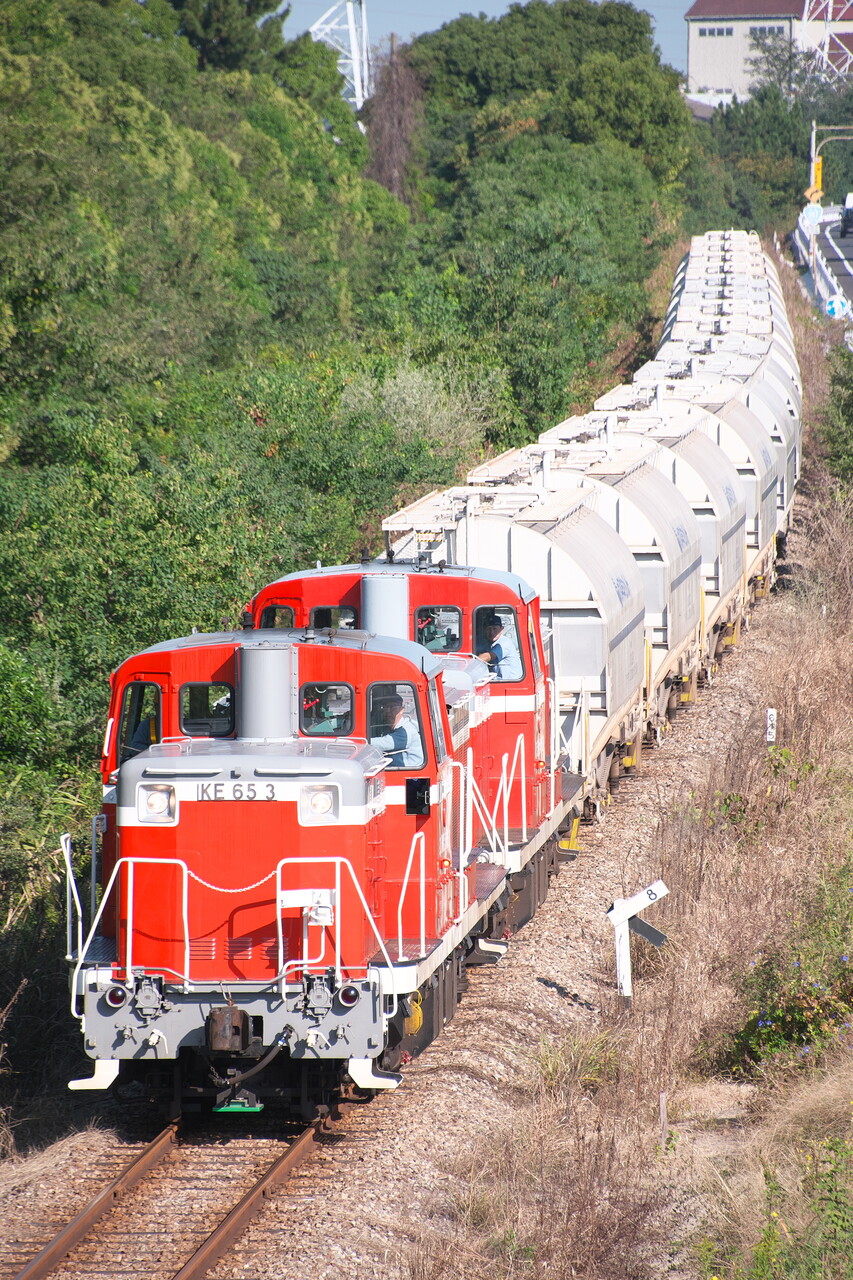 衣浦臨海鉄道のKE65重連貨物 : リョウタンPP