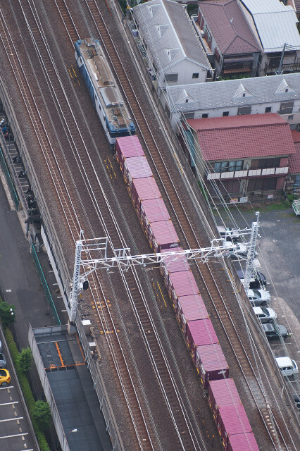 EF64-1027+貨物20190621小岩-市川(アイリンクタウン)2