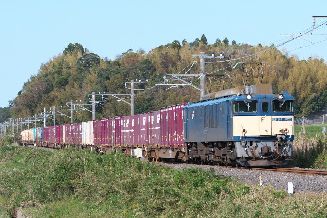 EF64-1022+貨物20191102久住-滑河5