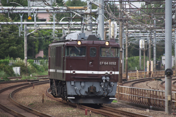 茶釜ef64 1052号機 東京車両センターまつり送り込み回送 リョウタンpp