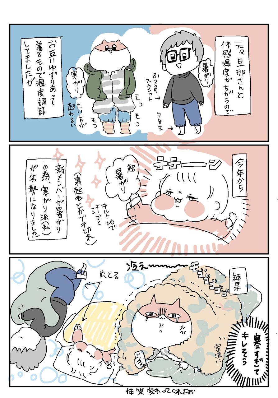 違い 暑がり 寒 がり