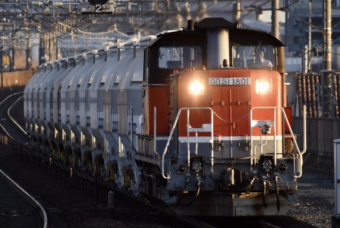 さばこん のブログ:2021.02.08 DD51 1801 白ホキ代走