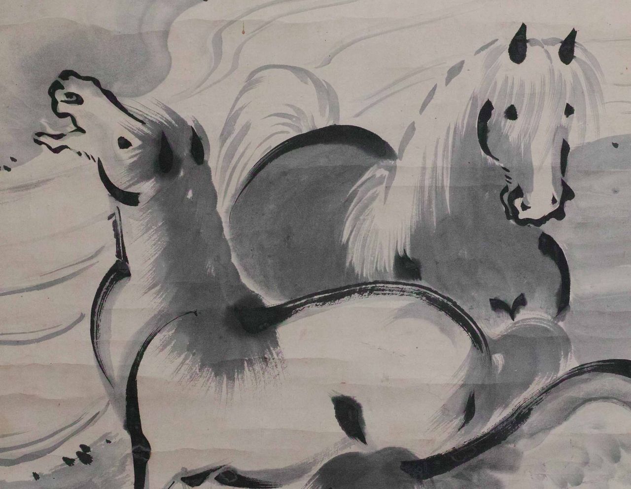 忘れられた江戸人物誌467 等明とうめい筆生没年未詳水墨馬図3 : 江戸