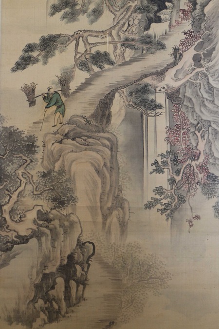 水墨画 山水画 署名あり124×49名画アンティーク江戸明治大正 b17694d7-s.jpg