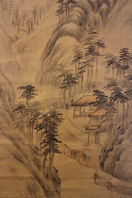 【真作】大西圭斎/秋景山樵図/山水図/深山帰樵図/掛軸/名家伝来/AD-346 真作/大西圭斎/秋景山樵図/山水図/深山帰樵図/馬子