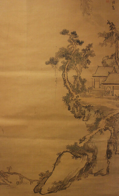 江戸中期　越後五十嵐 浚明　人物鳥獣絵日本画屏風 江戸中期の越佐画壇を主導した五十嵐浚明 - UAG美術家研究所