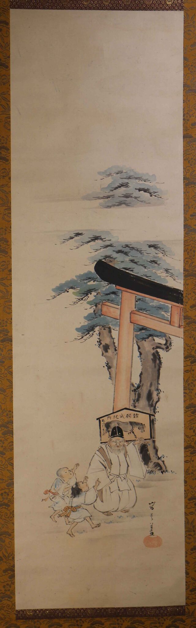 忘れられた江戸人物誌602 二代？高こう嵩谷すうこく筆初午図2