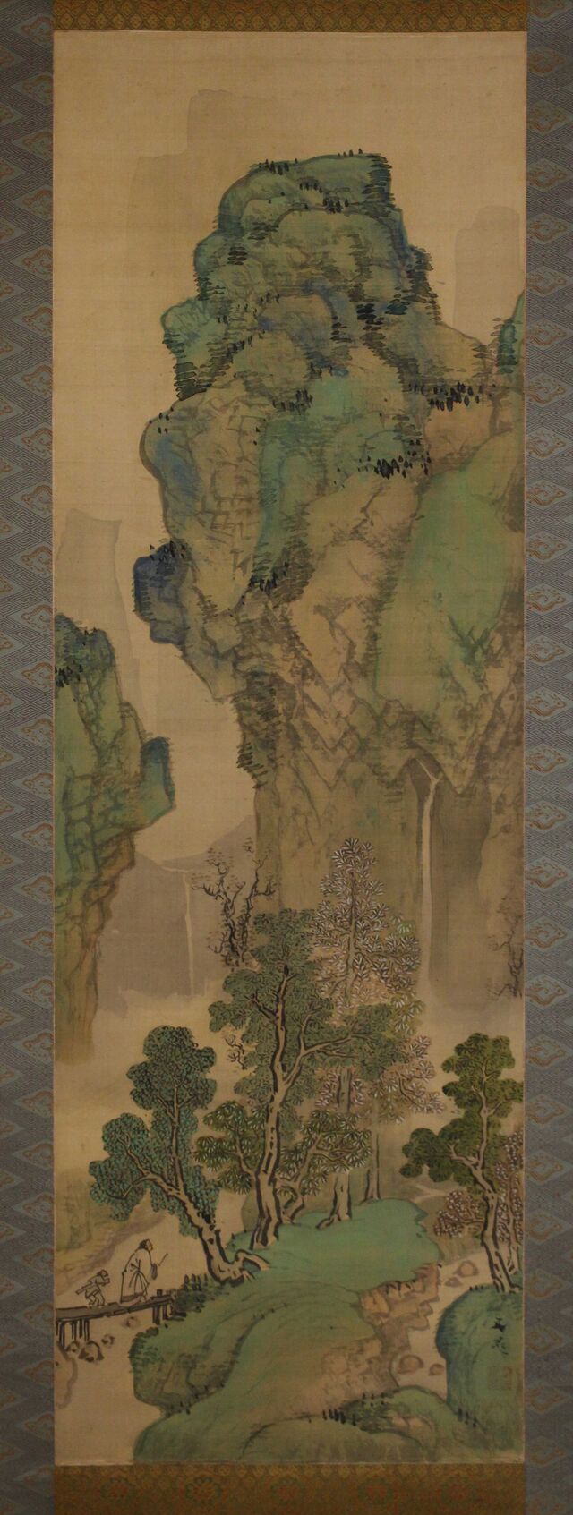 忘れられた江戸人物誌638 谷たに文晁ぶんちょう筆青緑山水図2 : 江戸