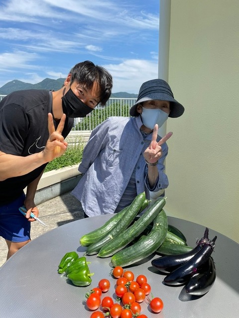 img_2021621   喫茶去庵🍅野菜収穫🥒_210622_3