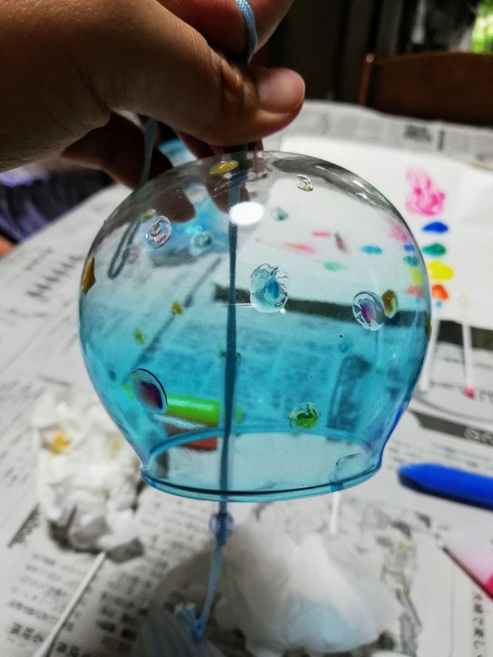 手作り 風鈴に模様をつけたよ 私の自由帳 手作り 風鈴に模様をつけたよ 私の自由帳