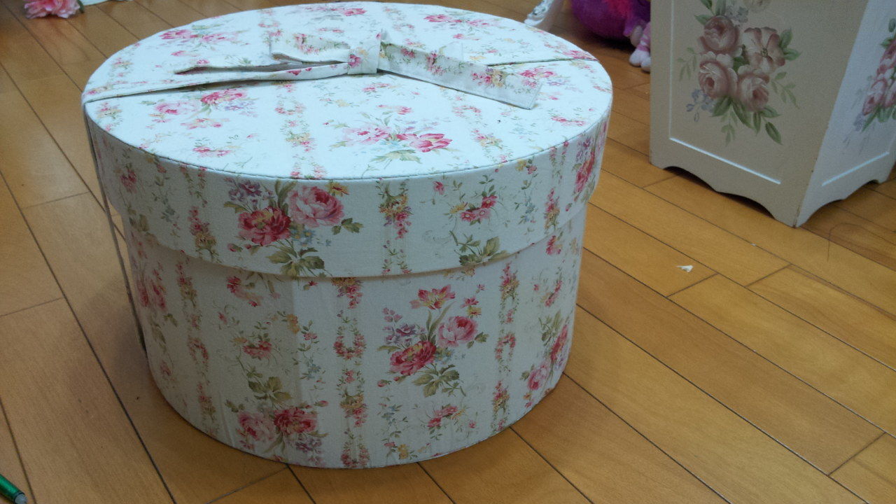 帽子ケース と ミニミニリフォーム お針箱綴り