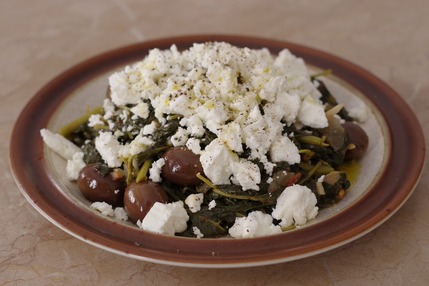 2020.09.05 amaranth greens with olives2