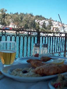 lunch in Halkida