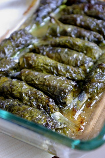 イワシの葡萄の葉包み焼き ギリシャのごはん