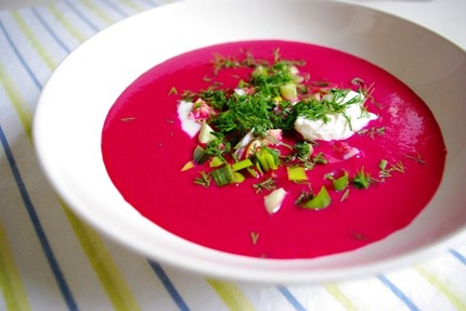 2010.07.15 chilled beetroot & yoghurt soup