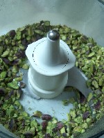 crushing pistachios