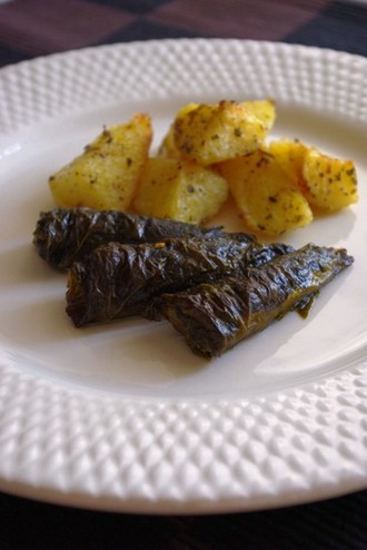 2009.10.09 sardines in vine leaves