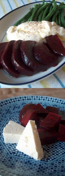 beetroot & yard-long bean salad