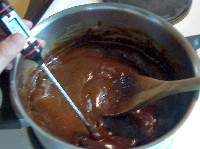 making carob caramel