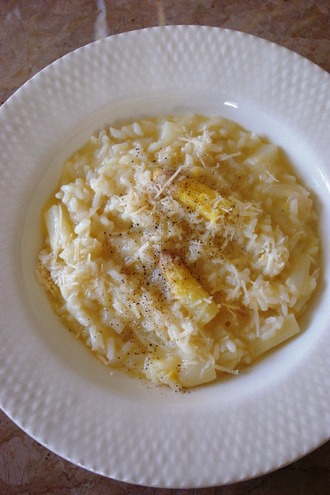 2013.03.23 white asparagus risotto