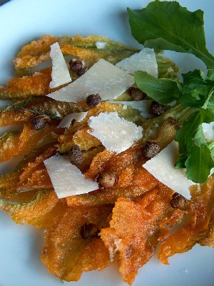 fried zucchini blossoms