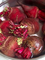 boiling beetroot