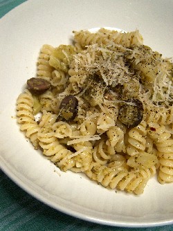 pasta with slow-cooked broccoli