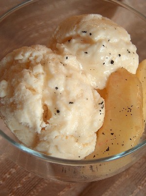 peach ice cream