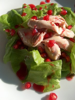 chicken & pomegranate salad