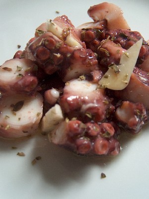 marinated octopus