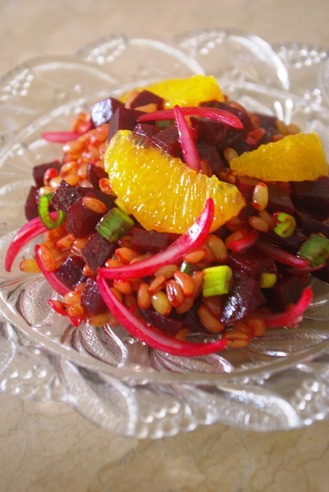 2017.07.01 wheat berry & beetroot salad