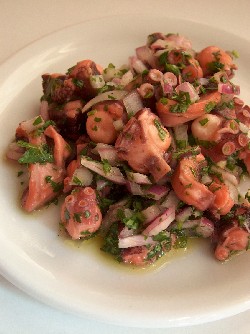 marinated octopus