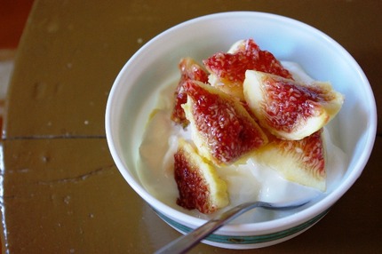 2011.08.27 yogurt with fig