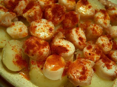 octopus with potato & paprika