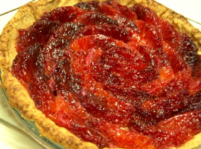 blood orange tart