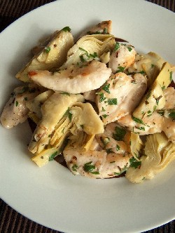 2008.03.13 chicken with artichoke