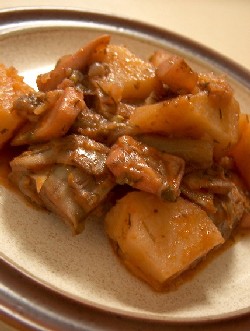 cuttlefish with artichoke & potato